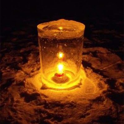 Creative Ice Luminaries