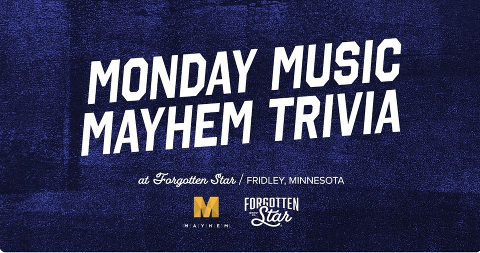 Monday Music Mayhem Trivia