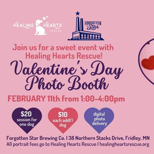 Valentines Day Dog Photo Booth and Adoption Event with Healing Hearts Rescue  - Twin Cities Gateway