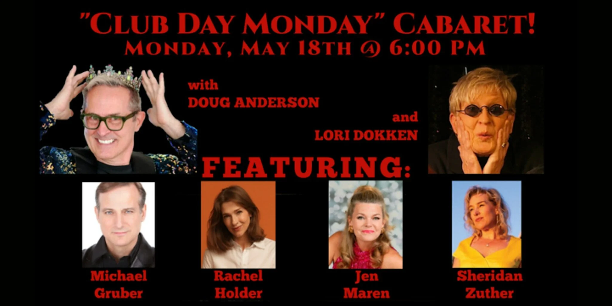 Club Day Monday Cabaret with Doug Anderson, Lori Dokken & Friends