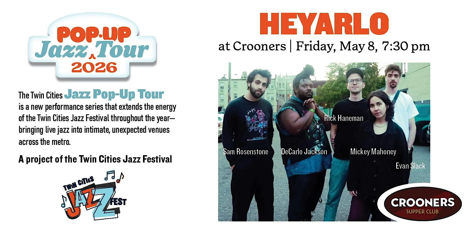 The Twin Cities Jazz Popup Tour with HEYARLO!