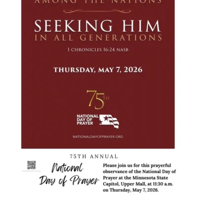 National Day of Prayer Gathering at the Minnesota State Capitol